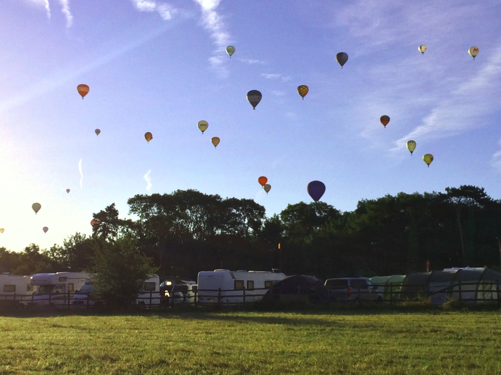 Bristol Balloon Fiesta Camping